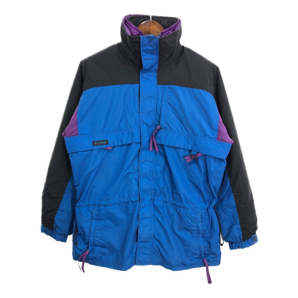 90年代 Columbia コロンビア Gizzmo ナイロンジャケット アウトドア ブルー (メンズ M) 中古 古着 R8672拍卖