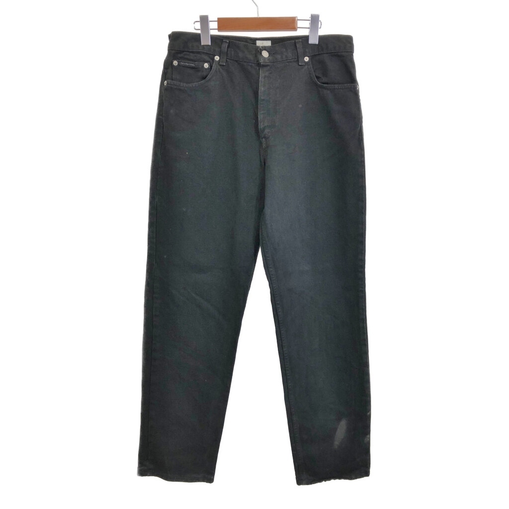 Calvin klein Jeans カルバンクライン ジーンズ デニムパンツ ブラック (メンズ W33) 中古 古着 R9431拍卖
