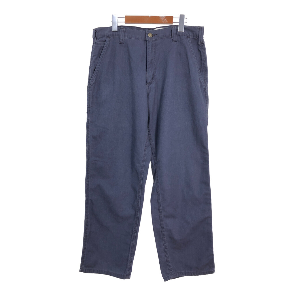 Carhartt カーハート パンツ ネイビー(メンズ W34 L30)中古 古着 R9470拍卖