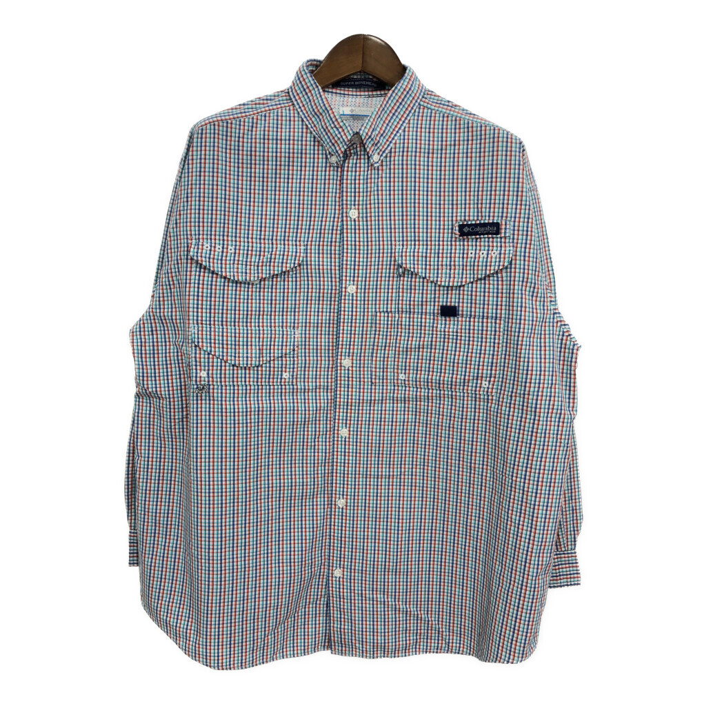 Columbia コロンビア PFG ボタンダウン フィッシングシャツ アウトドア マルチカラー (メンズ XL) 中古 古着 S0759拍卖