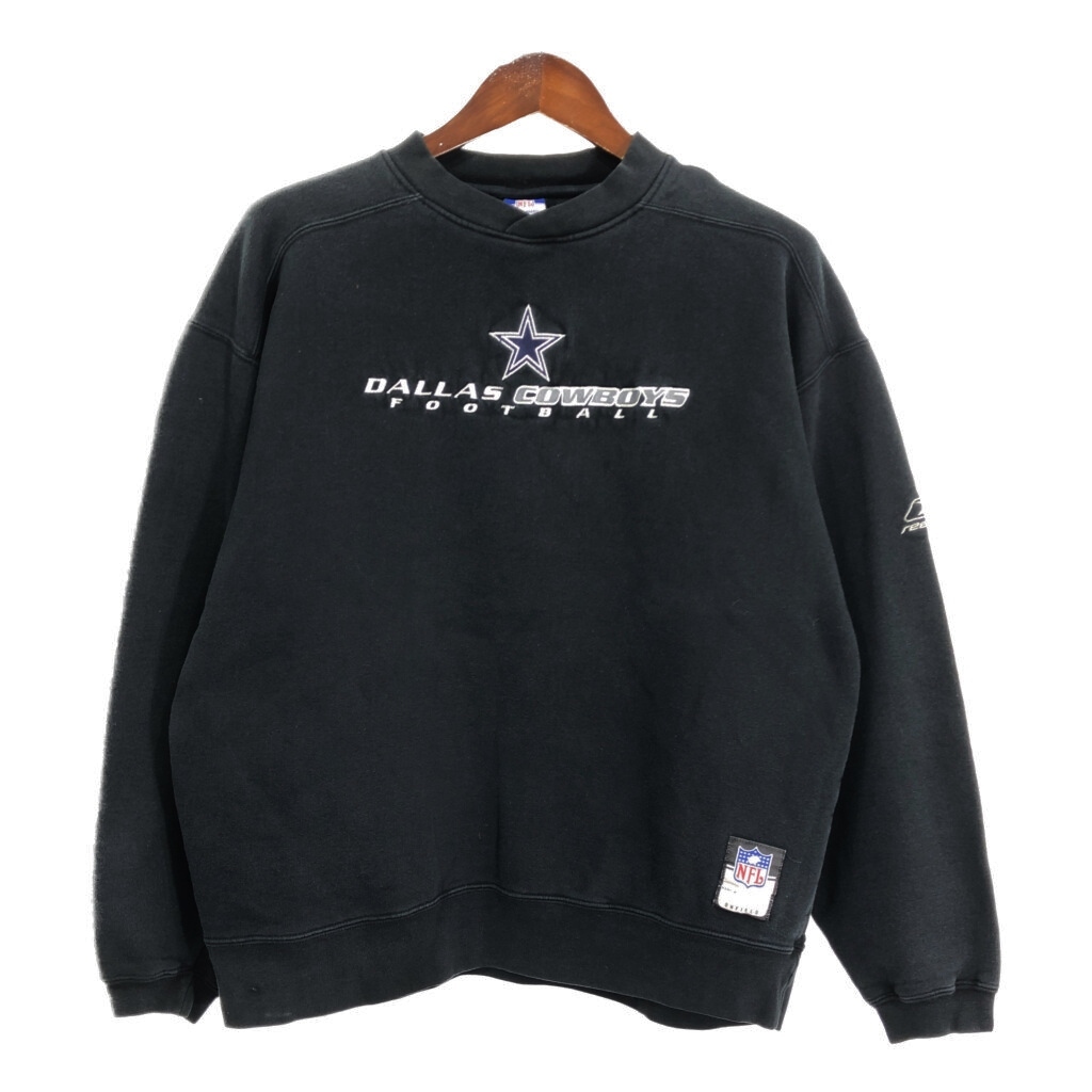 Reebok リーボック NFL ダラス・カウボーイズ スウェット プロチーム アメフト ブラック (メンズ L) 中古 古着 R5137拍卖
