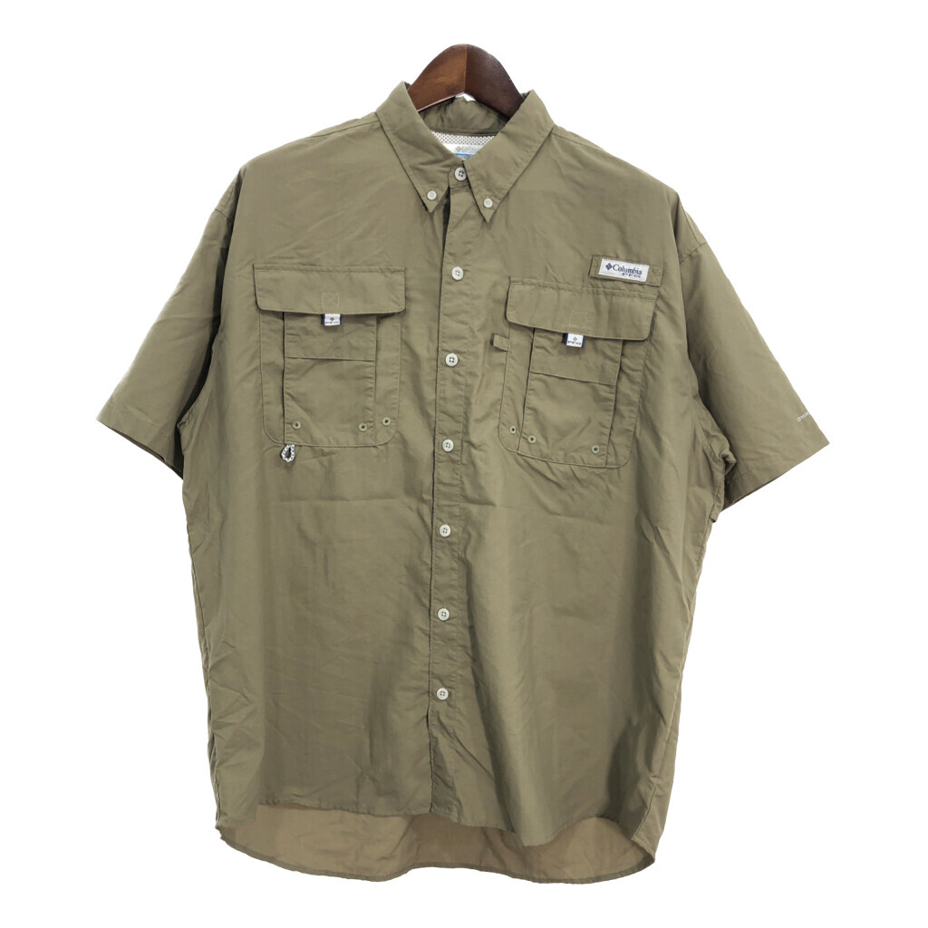 Columbia コロンビア PFG フィッシングシャツ アウトドア カーキ (メンズ L) 中古 古着 R5849拍卖