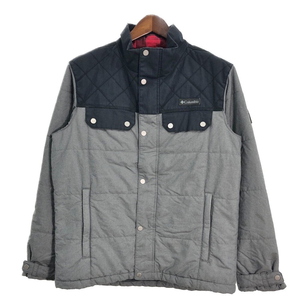 Columbia コロンビア 中綿 キルティングジャケット グレー (メンズ M) 中古 古着 R5997拍卖