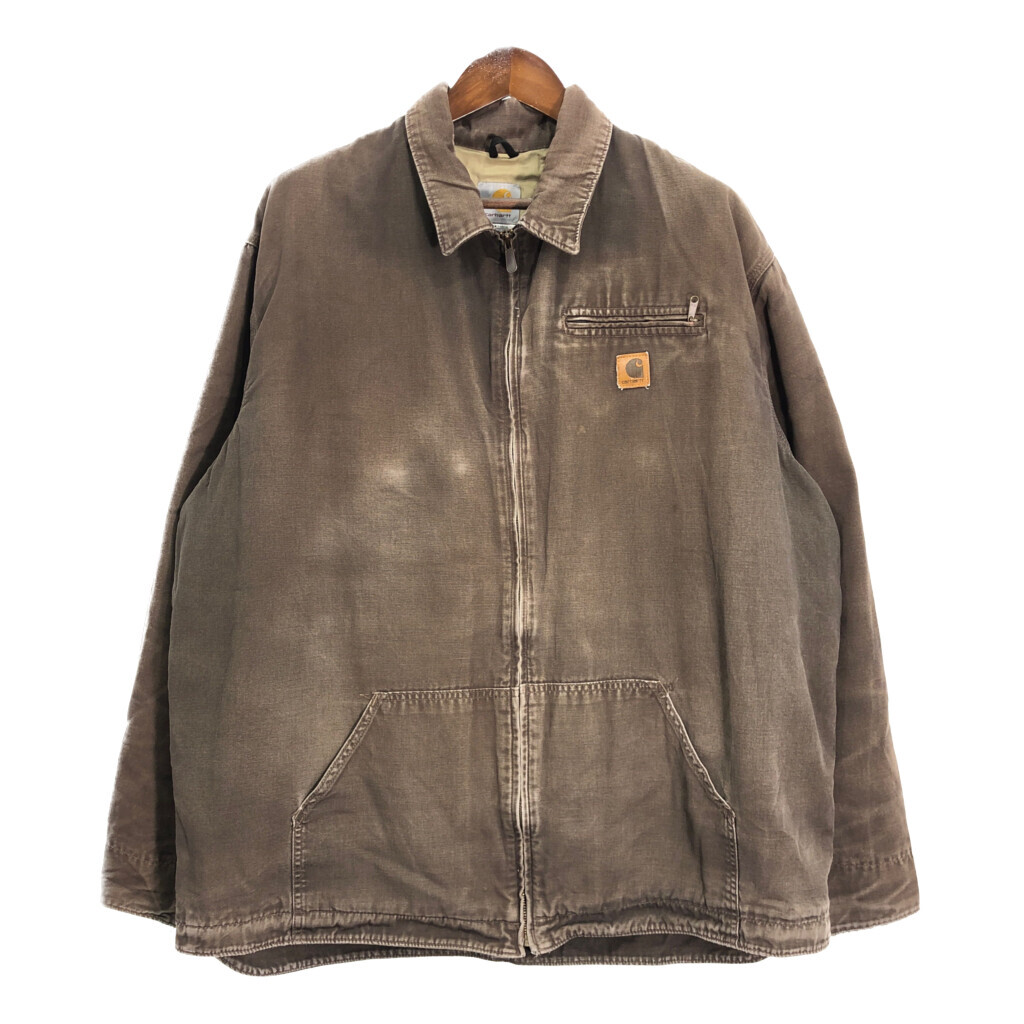 Carhartt カーハート ダックワークジャケット 大きいサイズ ブラウン (メンズ 2XL) 中古 古着 R6455拍卖