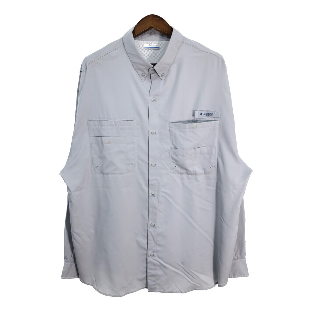 Columbia コロンビア PFG ボタンダウン フィッシングシャツ アウトドア 大きいサイズ ワンポイントロゴ (メンズ XXL) 中古 古着 R7603拍卖