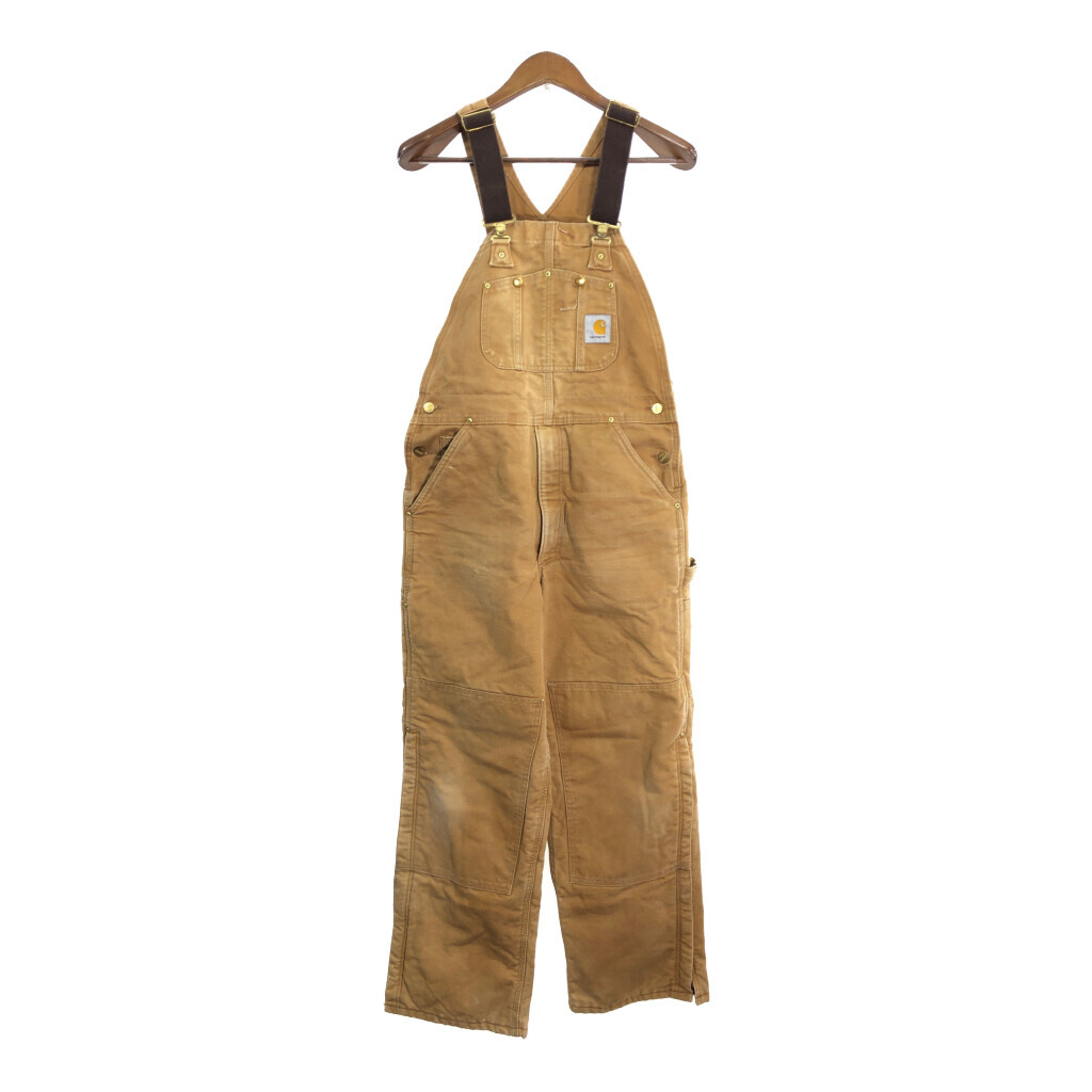 Carhartt カーハート オーバーオール ブラウン (メンズ W36L29相当) 中古 古着 R9567拍卖