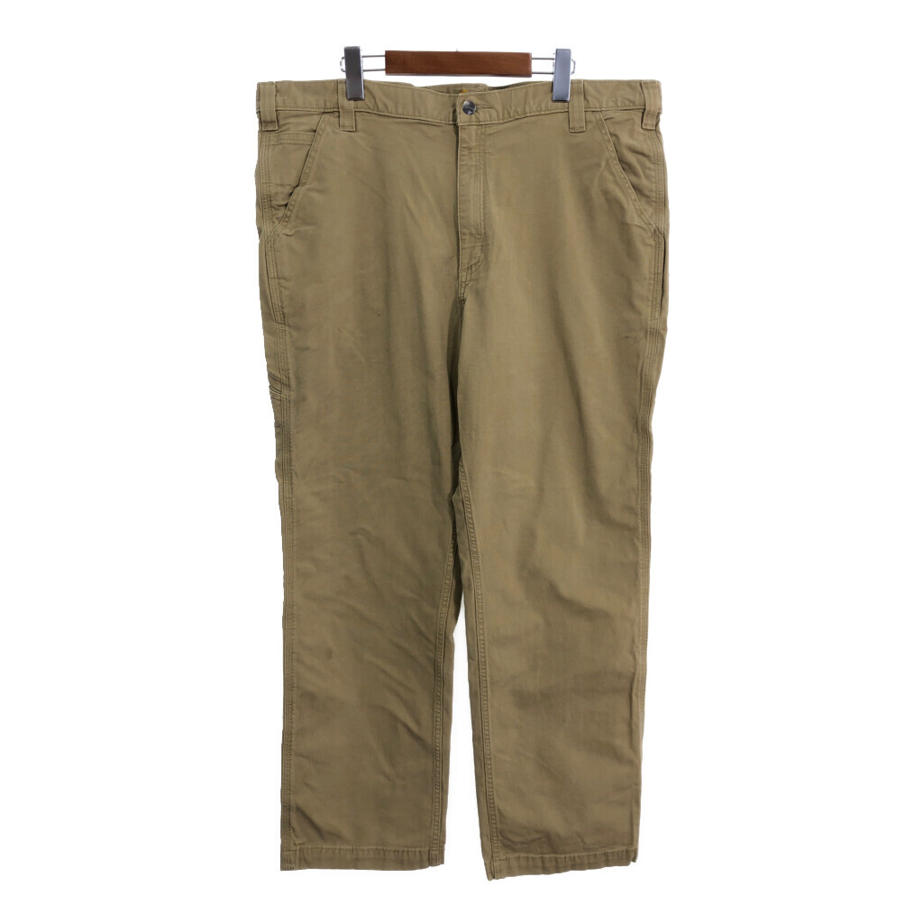 Carhartt カーハート ワークパンツ 大きいサイズ ベージュ (メンズ W40 L30) 中古 古着 R3296拍卖