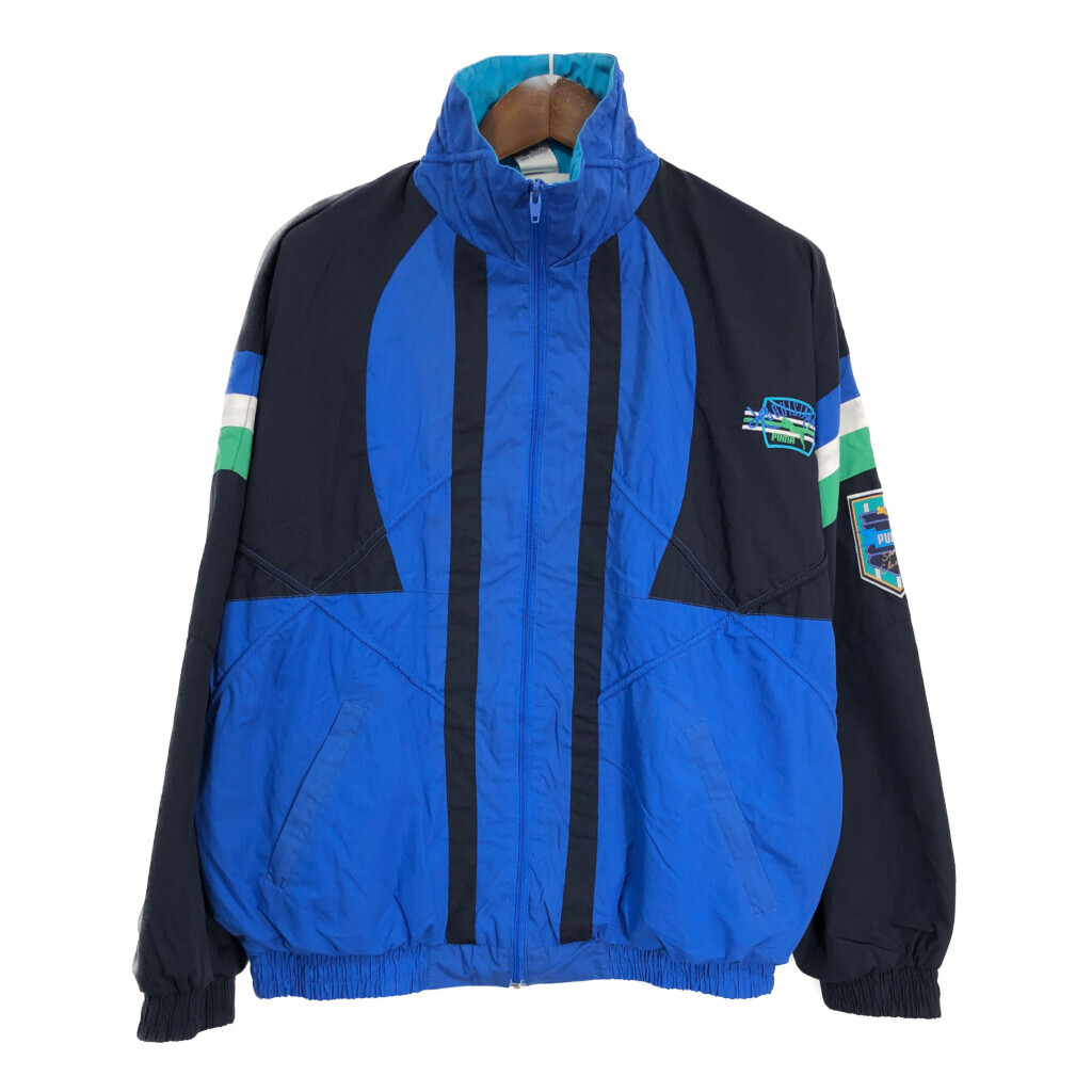 80年代 PUMA プーマ ジャケット ブルー (メンズ 7) 中古 古着 R4399拍卖