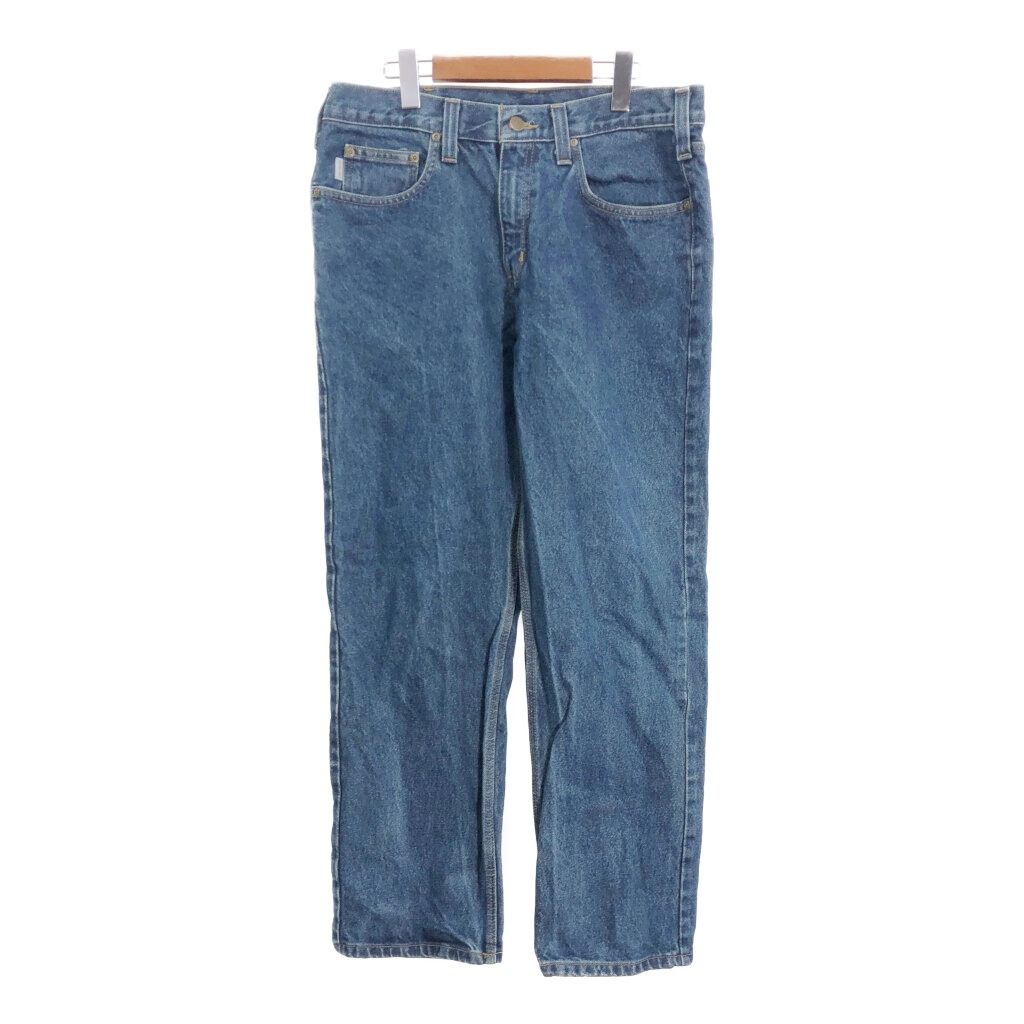 Carhartt カーハート デニムパンツ ワーク ブルー (メンズ W34 L30) 中古 古着 R4605拍卖