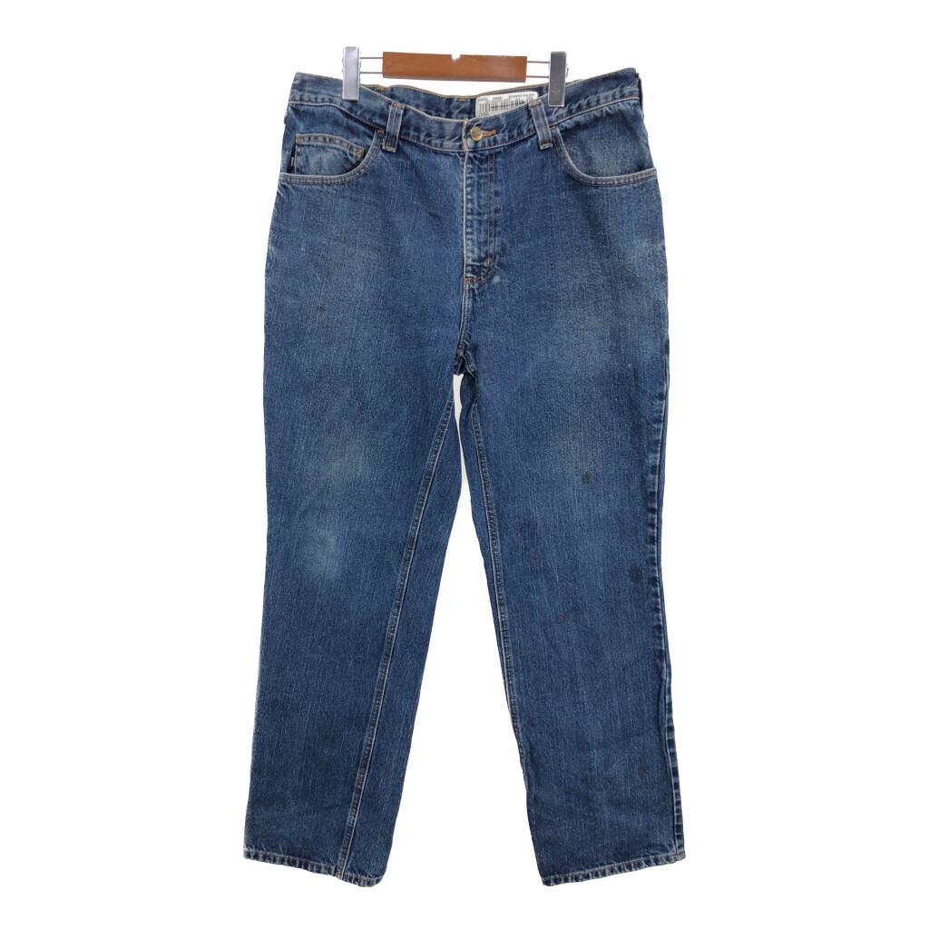 Carhartt カーハート デニムパンツ ブルー (メンズ W36 L32) 中古 古着 R4689拍卖