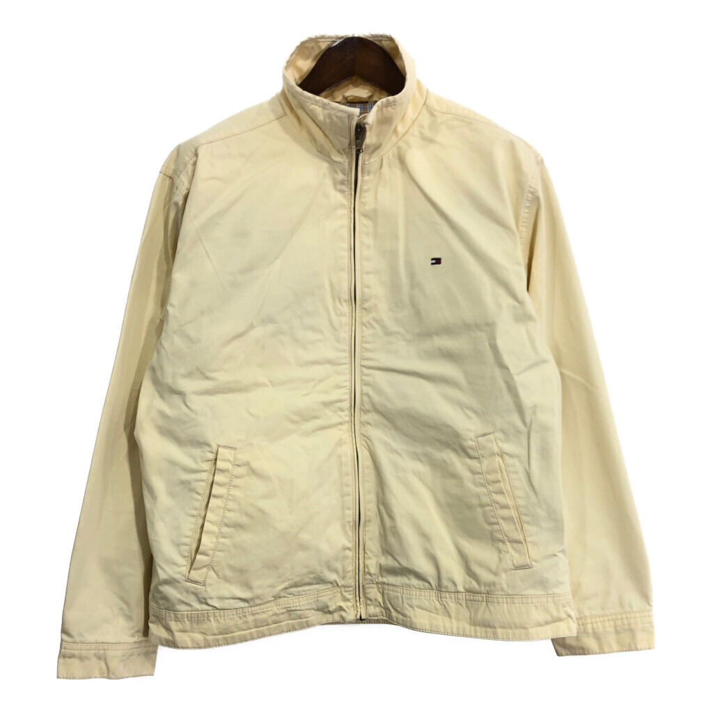 TOMMY HILFIGER トミーヒルフィガー ジャケット ワンポイントロゴ アイボリー (メンズ L) 中古 古着 R3561拍卖