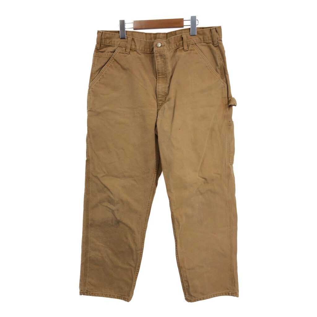 Carhartt カーハート ダック ペインターパンツ ワーク ベージュ (メンズ W36 L32) 中古 古着 R3700拍卖
