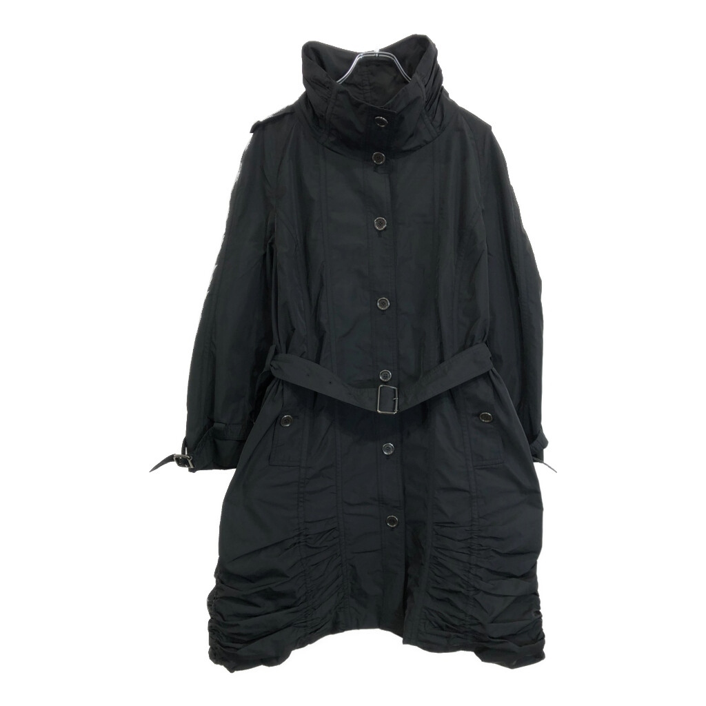 BURBERRY バーバリー ステンカラーコート ブラック(レディース M相当)中古 古着 V1759拍卖