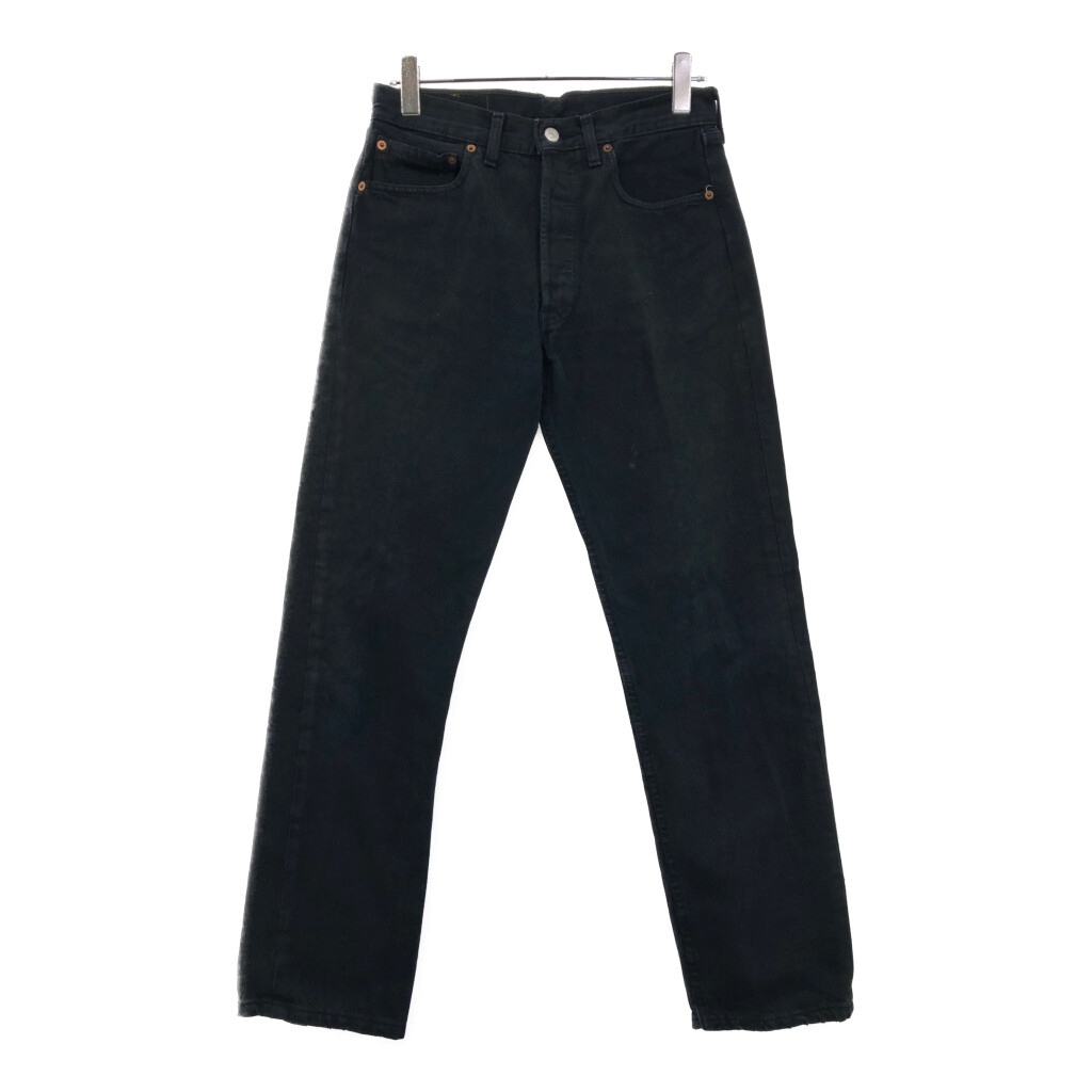90年代 イギリス製 Levi's リーバイス 501 デニムパンツ ユーロ ブラック(メンズ W32 L32)中古 古着 V1927拍卖