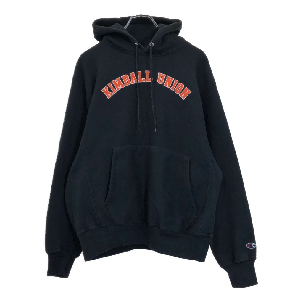 00年代 Champion チャンピオン REVERSE WEAVE リバースウィーブ スウェット パーカー カレッジ ブラック(メンズ M)中古 古着 v2016拍卖