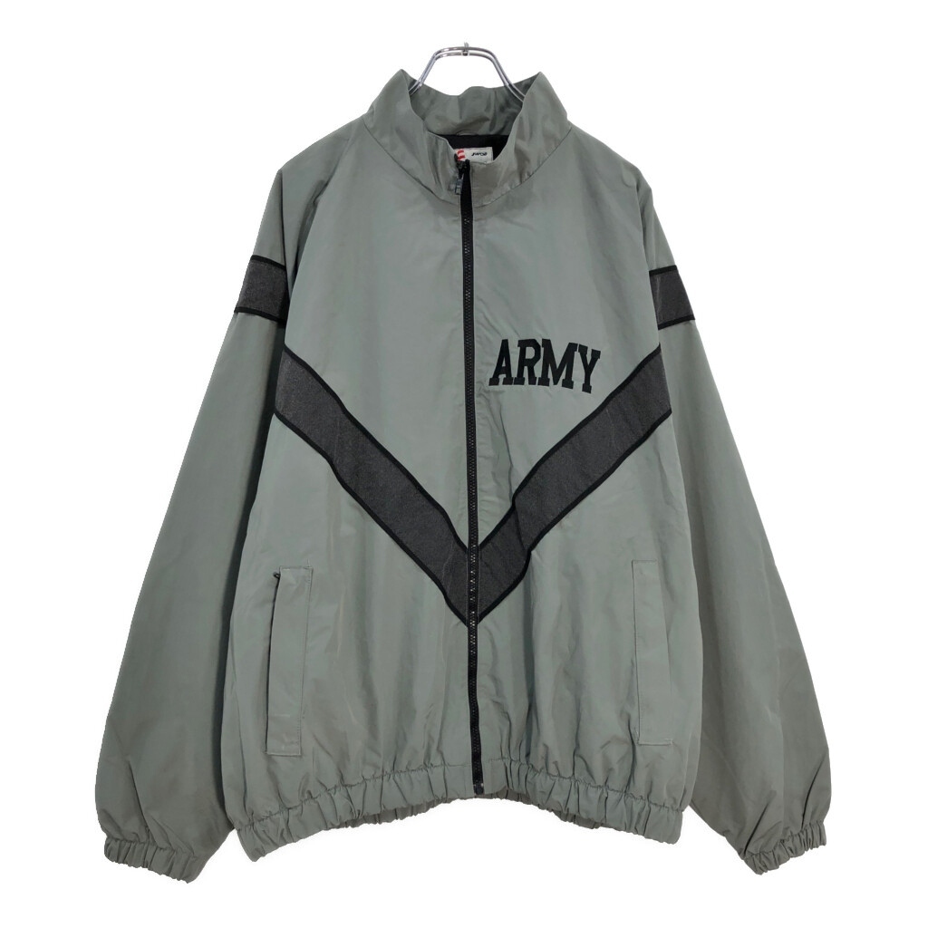 00年代 米軍実物 U.S.ARMY PFU トレーニングジャケット ミリタリー グレー(メンズ X-LARGE REGULAR)中古 古着 V2120拍卖