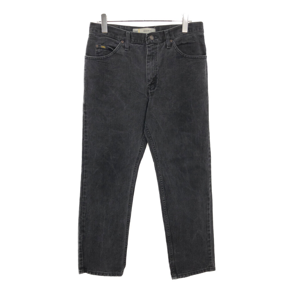 Lee リー デニムパンツ ブラック(メンズ W34 L30)中古 古着 V2350拍卖