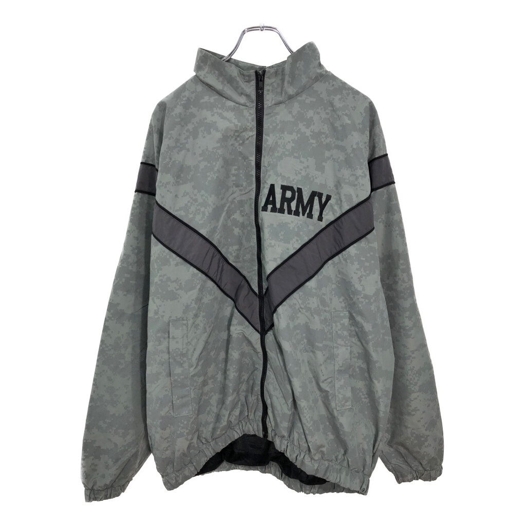 米軍実物 U.S.ARMY PFU トレーニングジャケット ミリタリー UCPカモ(メンズ LARGE LONG)中古 古着 V2411拍卖