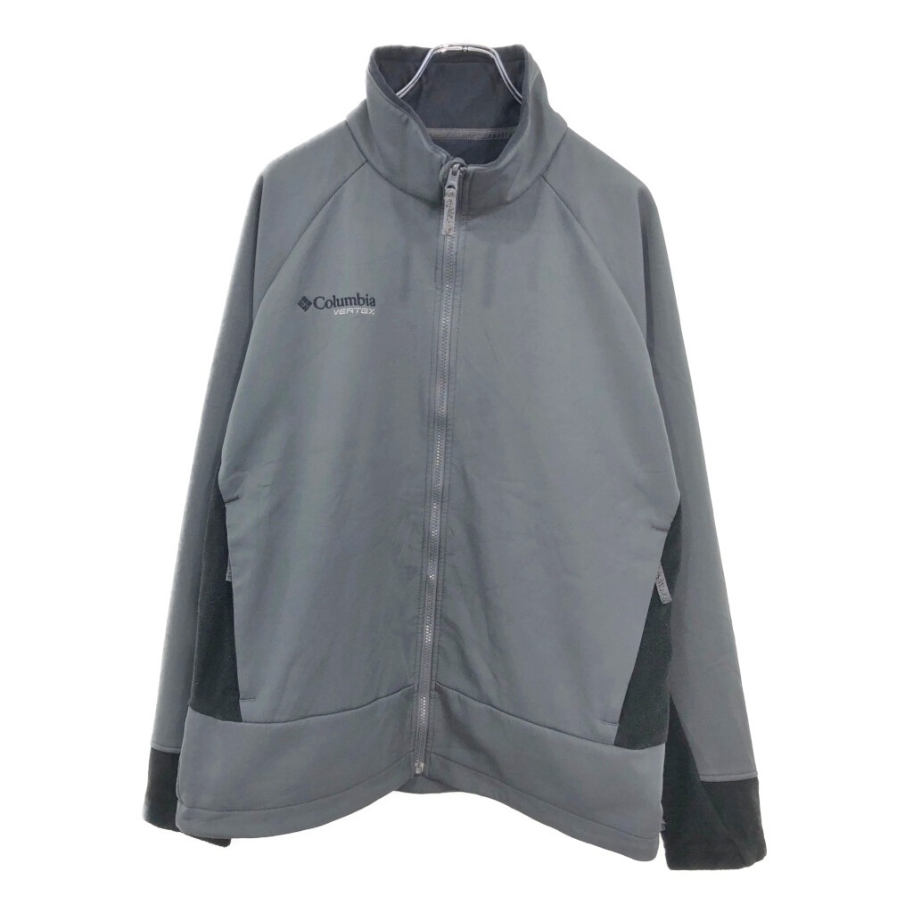 Columbia コロンビア VERTEX ソフトシェルジャケット アウトドア グレー(メンズ XL)中古 古着 V2436拍卖