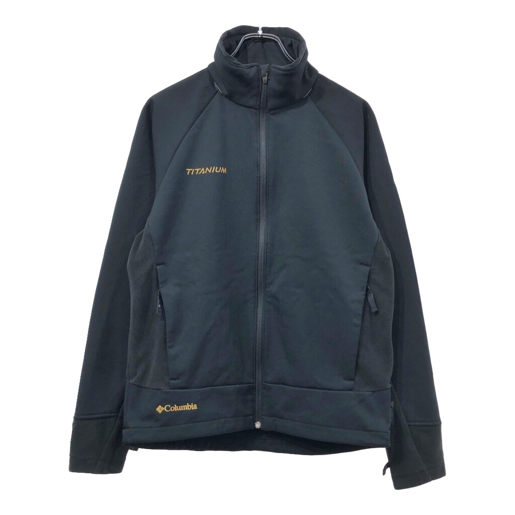 Columbia コロンビア TITANIUM ソフトシェルジャケット アウトドア ブラック(メンズ S相当)中古 古着 V2452拍卖