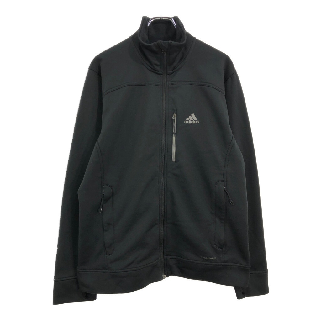 adidas アディダス ソフトシェルジャケット スポーツ ブラック(メンズ UK 42/44)中古 古着 V2475拍卖
