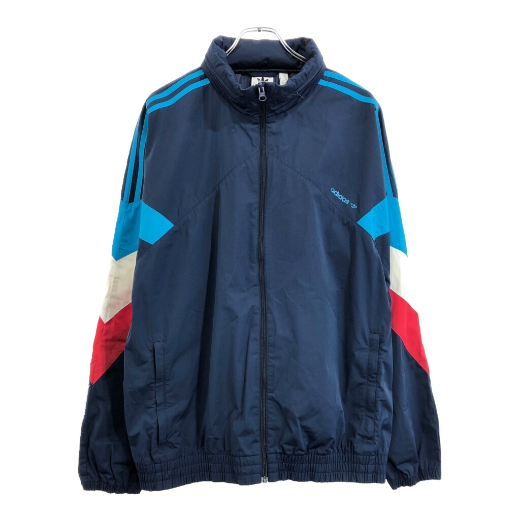 adidas アディダス ウィンドブレーカージャケット スポーツ ネイビー(メンズ L)中古 古着 V2500拍卖