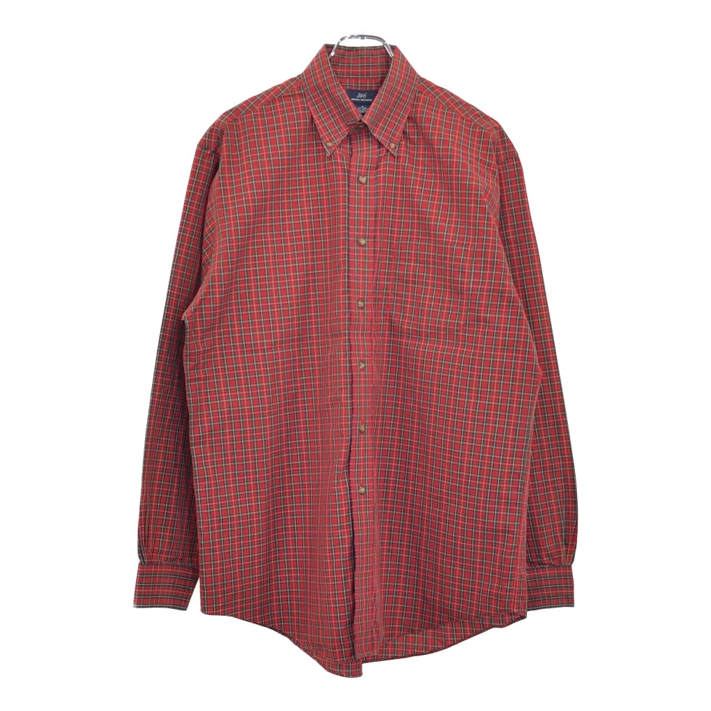 Brooks Brothers ブルックスブラザーズ ボタンダウンシャツ チェック レッド(メンズ M)中古 古着 V3205拍卖