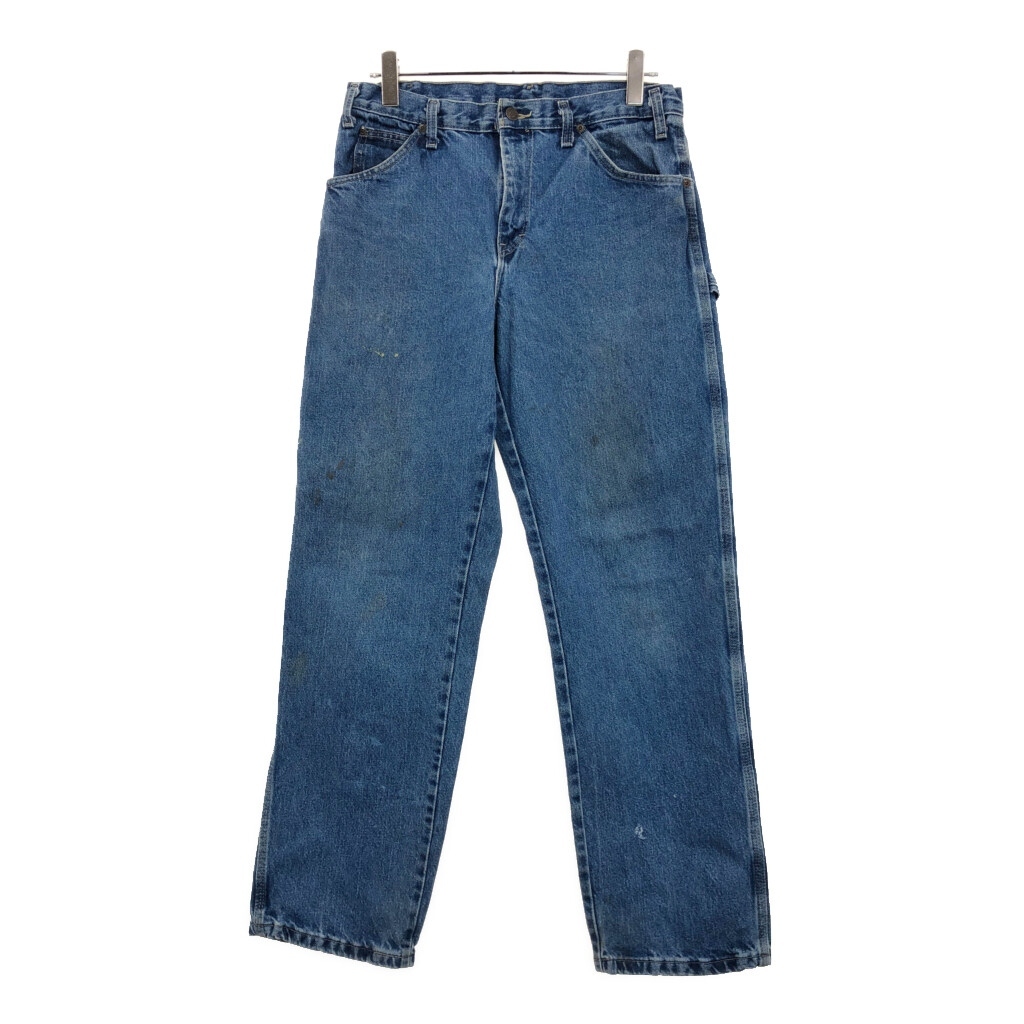 Dickies ディッキーズ デニム ペインターパンツ ペンキ ブルー(メンズ W32 L32)中古 古着 V2871拍卖