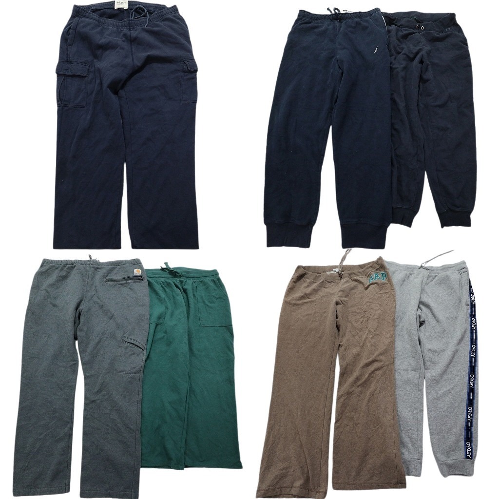 古着卸 ブランドMIX スウェット パンツ 7枚セット (メンズ L /XL ) ノーティカ ラルフローレン カーハート NC0808 1円スタート拍卖