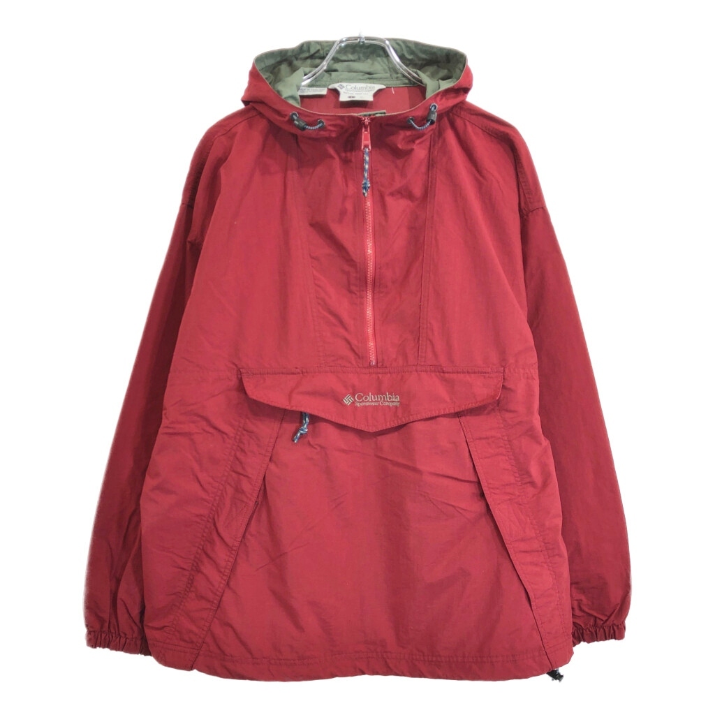 00年代 Columbia コロンビア アノラックパーカージャケット アウトドア ワインレッド(メンズ L)中古 古着 V3327拍卖