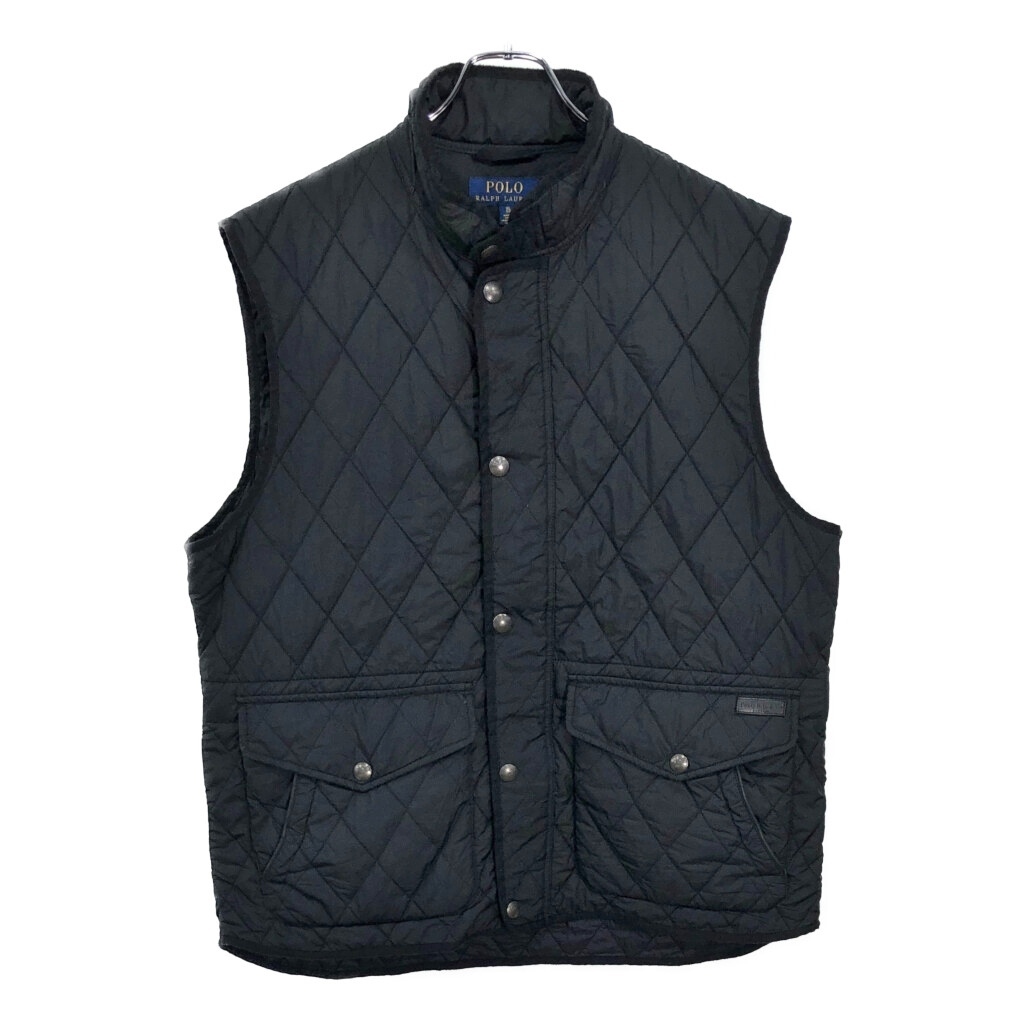 Polo by Ralph Lauren ポロ ラルフローレン キルティングベスト ブラック(メンズ XL)中古 古着 V3633拍卖