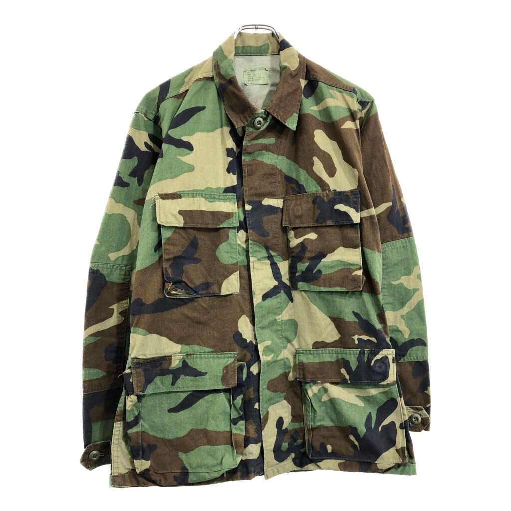 80年代 米軍実物 U.S.ARMY BDU フィールドジャケット ミリタリー ウッドランドカモ(メンズ SMALL REGULAR)中古 古着 v3838拍卖