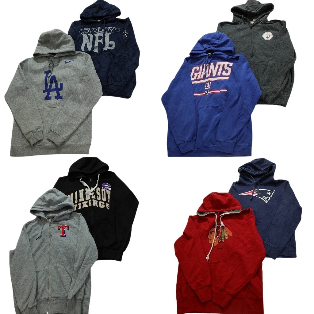 古着卸 まとめ売り プロチーム スウェット 8枚セット (メンズ M ) レンジャース ドジャース MLB カウボーイズ NFL 中古 古着 NC1142拍卖