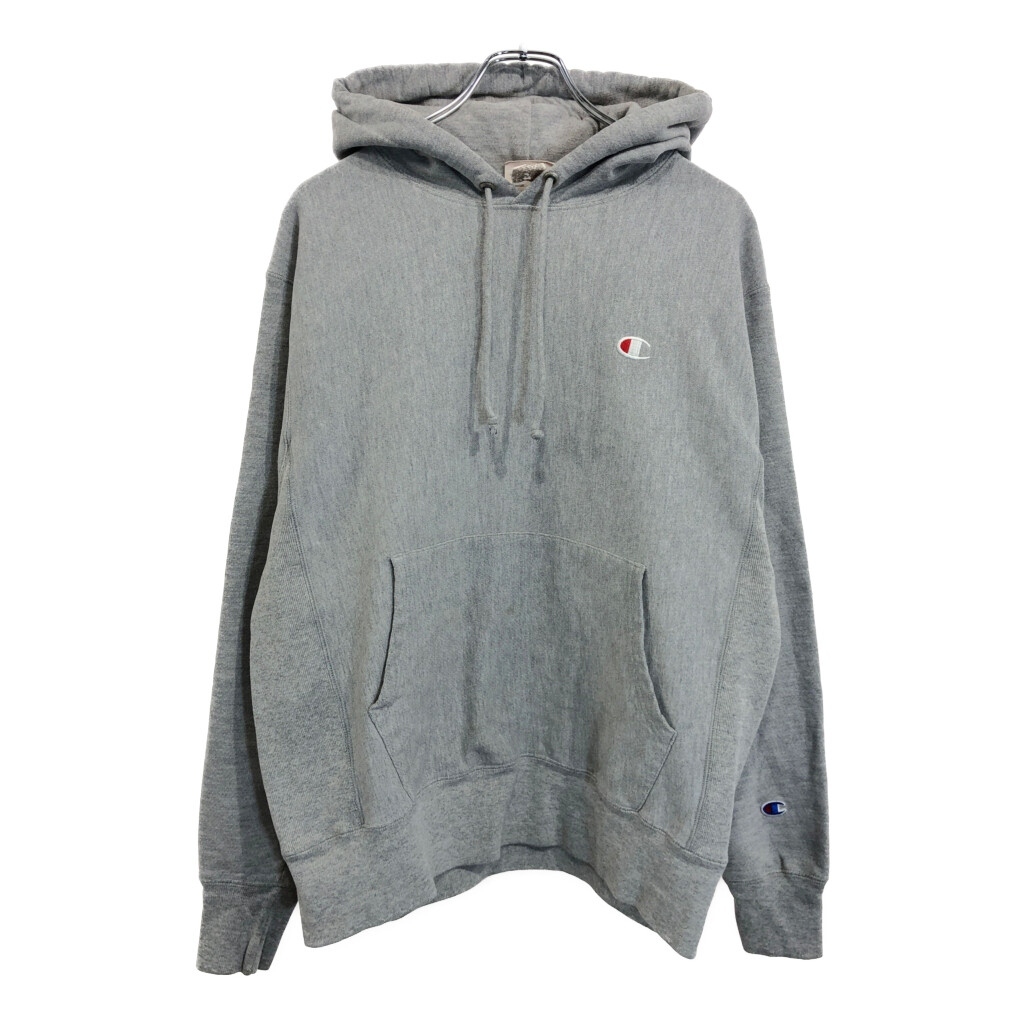 00年代 Champion チャンピオン REVERSE WEAVE リバースウィーブ スウェット パーカー グレー(メンズ M)中古 古着 V3074拍卖