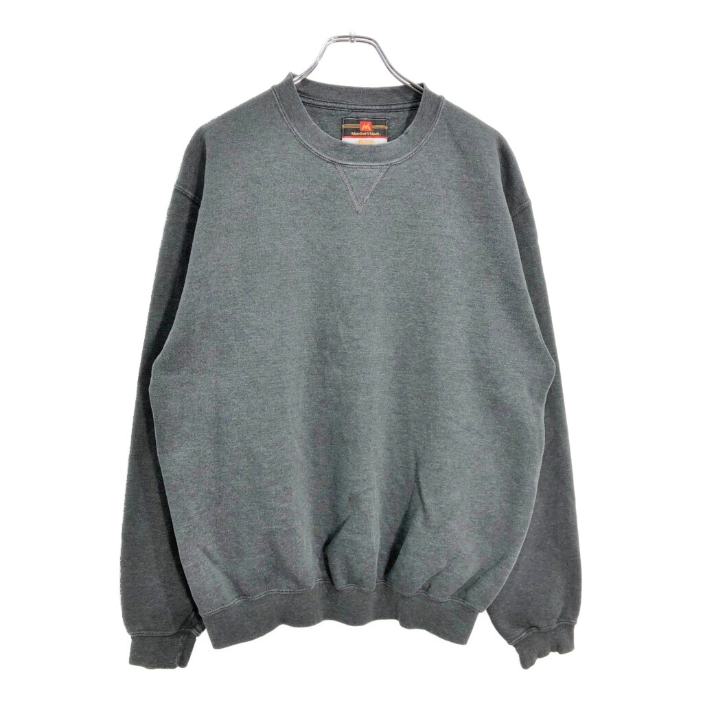 RUSSELL ATHLETIC ラッセル Member's Mark スウェット 無地 グレー(メンズ L)中古 古着 V3135拍卖