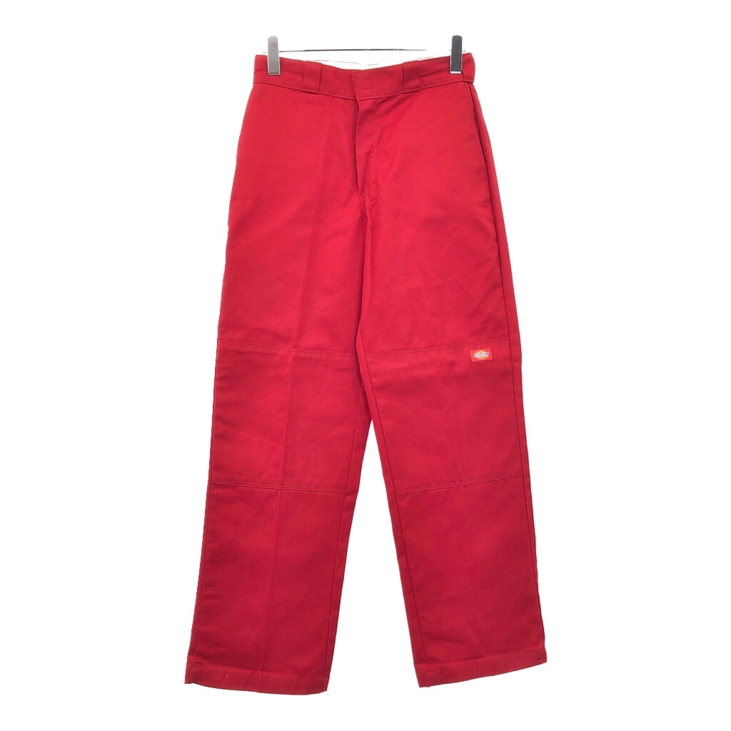 Dickies ディッキーズ ダブルニー ワークパンツ レッド(メンズ W30 L32)中古 古着 V3166拍卖