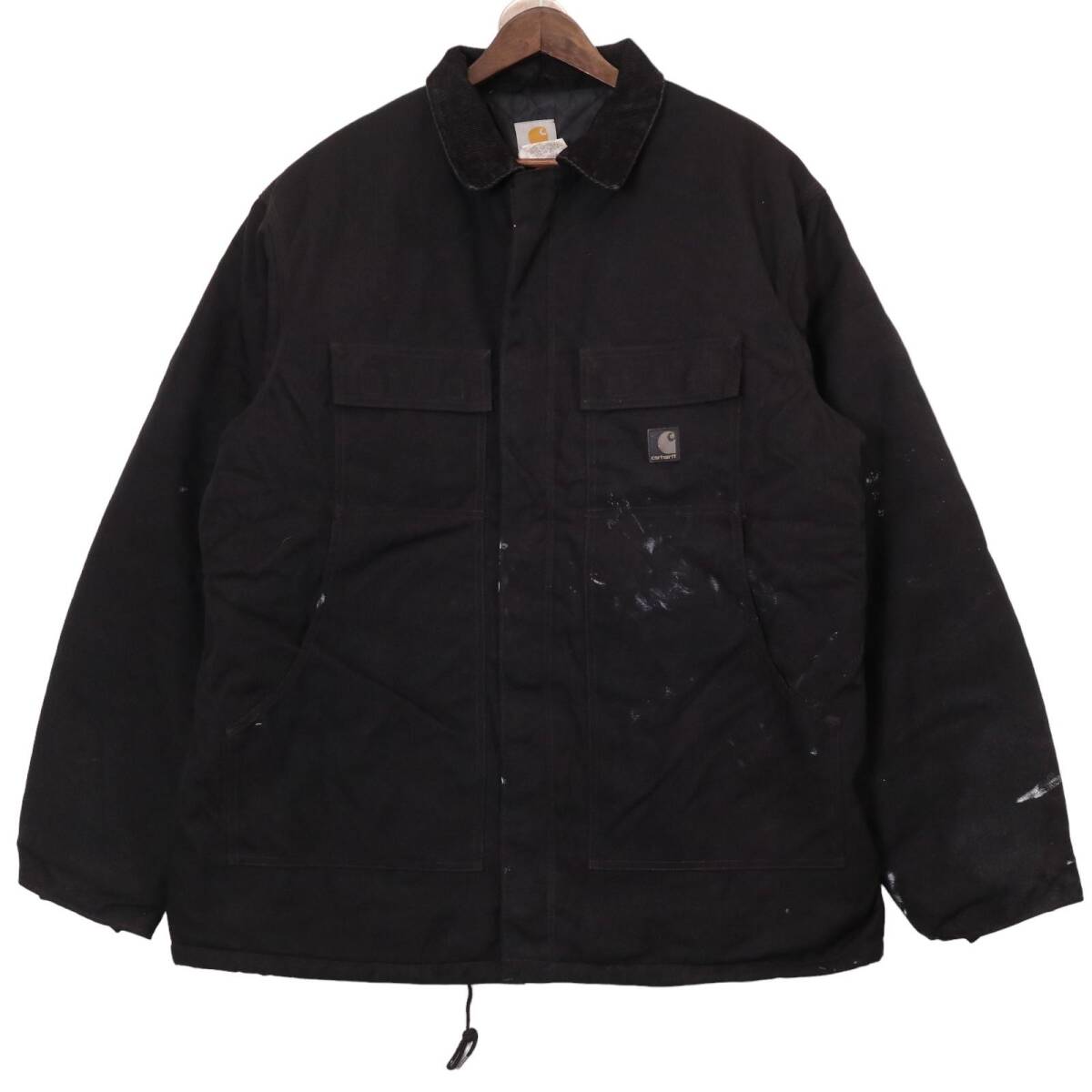 USA製 Carhartt カーハート トラディショナルジャケット ワーク ブラック (メンズ X-LARGE) 中古 古着 A0425拍卖