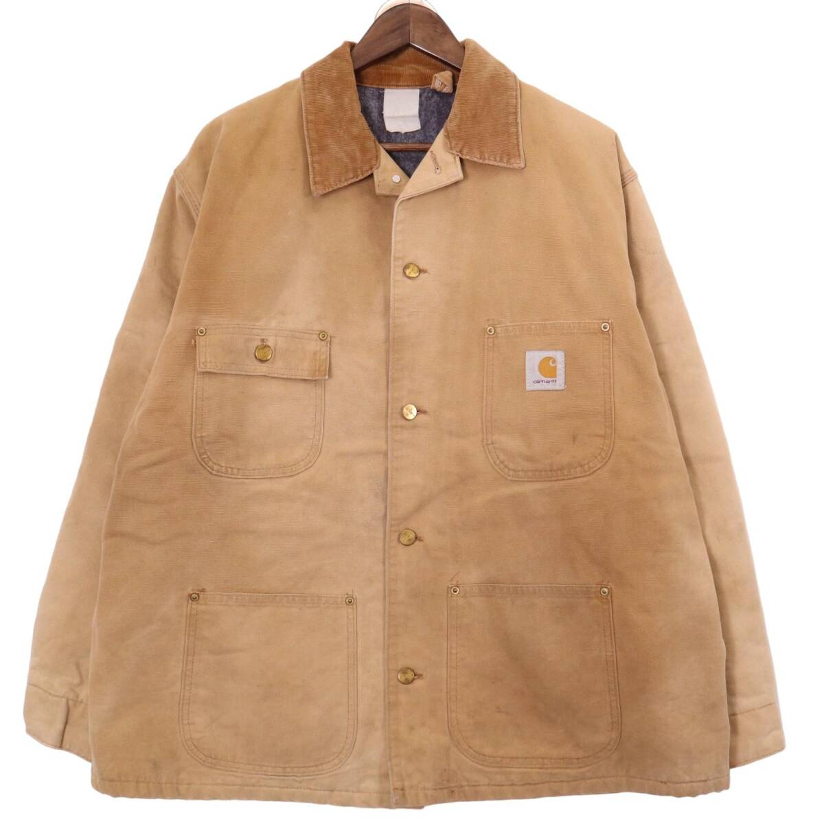 00年代 Carhartt カーハート ミシガンチョアコート ワーク ベージュ (メンズ XL相当) 中古 古着 A0461拍卖