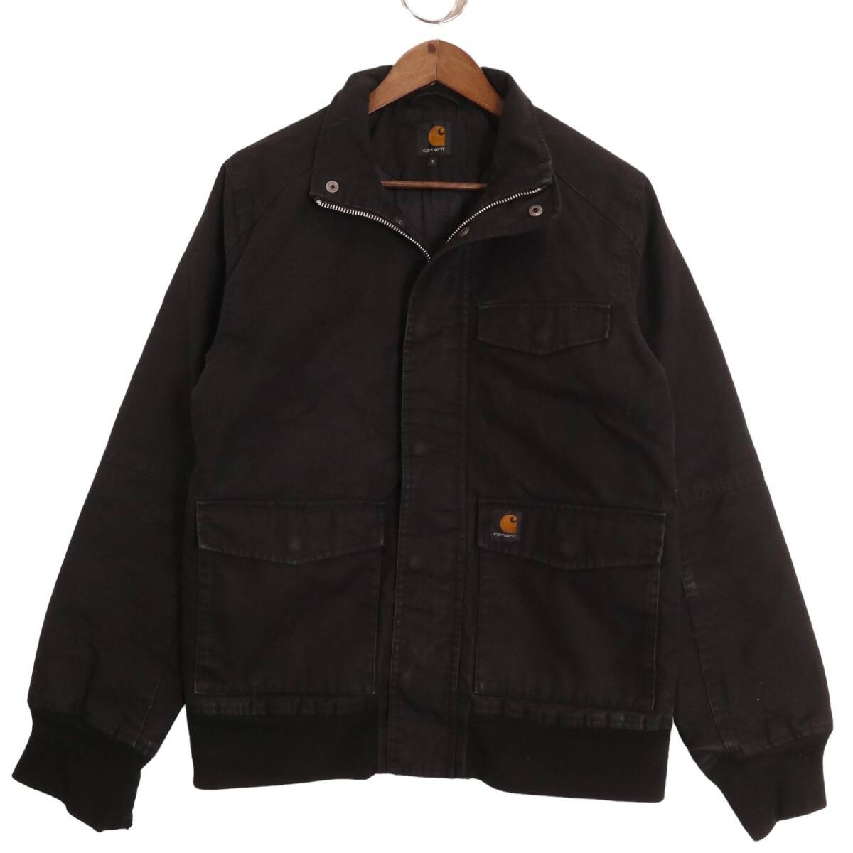 00年代 Carhartt カーハート TRUMBULL JACKET ワーク ブラック (メンズ S) 中古 古着 A0835拍卖