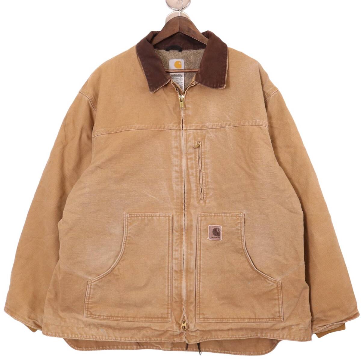 00年代 Carhartt カーハート リッジコート ワーク ベージュ (メンズ 2XL) 中古 古着 A0972拍卖