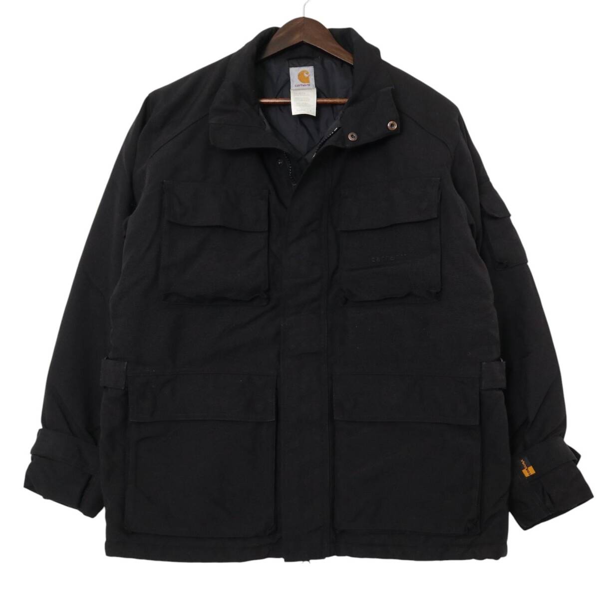 Carhartt カーハート 中綿 ナイロン ワークジャケット ブラック (メンズ M) 中古 古着 A4235拍卖