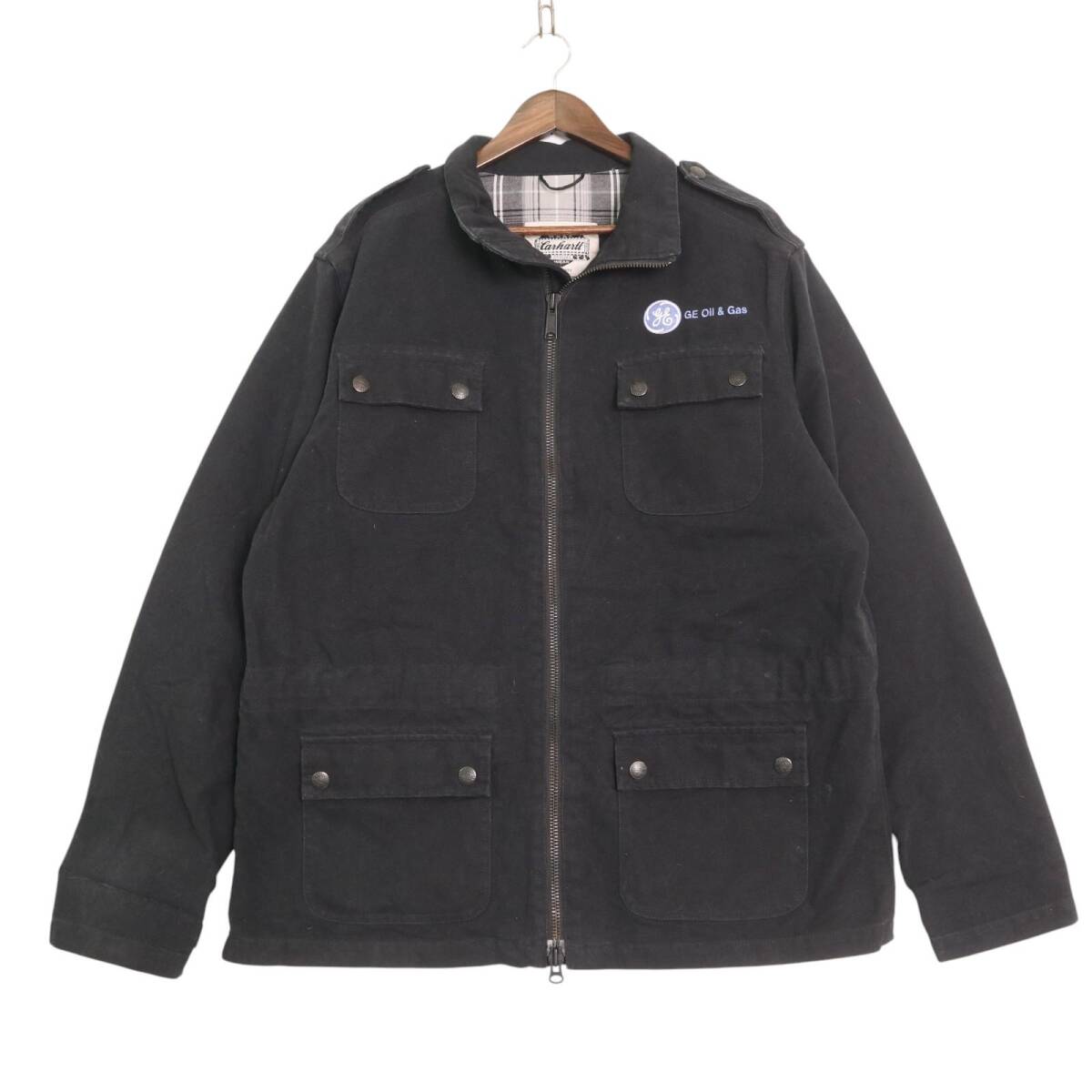 Carhartt カーハート フィールドジャケット ワーク ブラック(メンズ XL)中古 古着 A4936拍卖