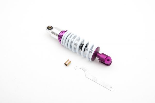 ホンダ ライブディオ スーパーディオ 265mm リアサスペンション リアショック ZX DIO AF18 AF28 AF35 AF34 ズーマー 白 251拍卖