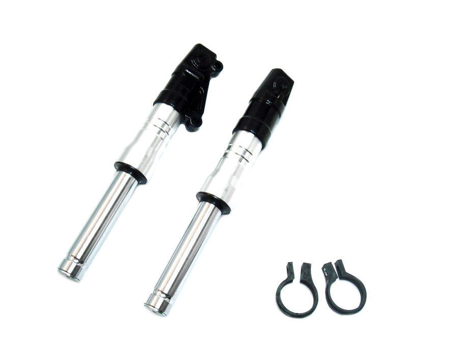 ライブディオ ZX DIO AF18 AF28 AF35 AF34 フロントサスペンション フロントフォーク ショート ローダウン シルバー 銀 社外品 115拍卖