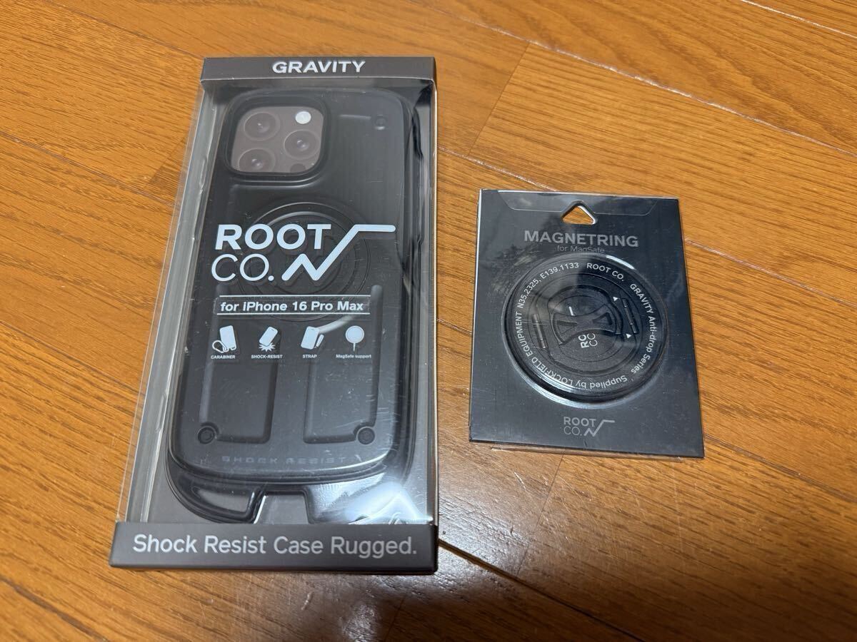 ROOT CO. iPhone16 Pro Max GRAVITY Shock Resist Case Rugged MAGNETRING for MagSafe ルーツ ケース リング マグセーフ ネイバーフッド拍卖