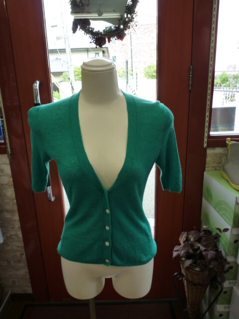 【0918-1】BANANA REPUBLIC 半袖カーディガン サイズS拍卖