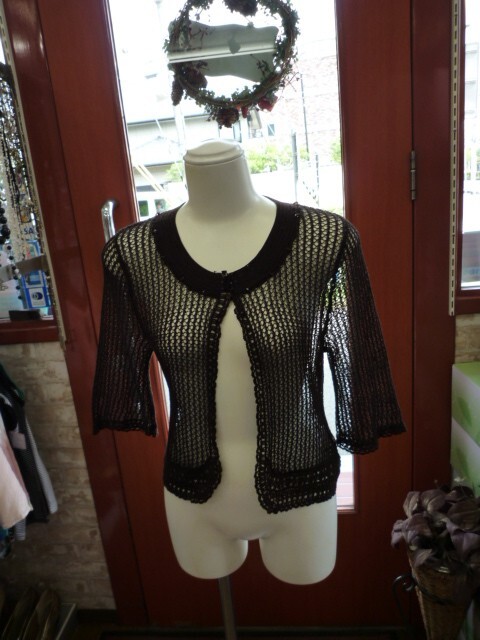 【0922-5】AnkAnk 茶カーディガン サイズL拍卖