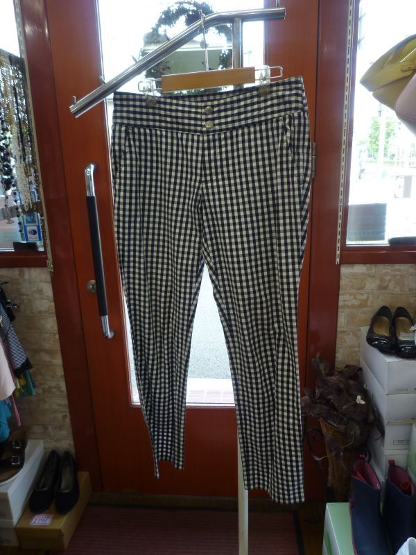 【0916-2】MACPHEE マカフィー チェックパンツ サイズ38拍卖