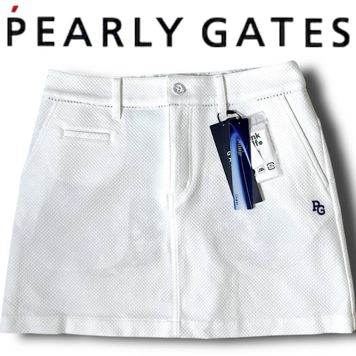◆新品 PEARLY GATES パーリーゲイツ 定2.6万 速乾通気性 TEXBRID 抗菌 シワ防止 ダイヤドビー ストレッチ ミニ スカート 1 M 春夏 C194拍卖