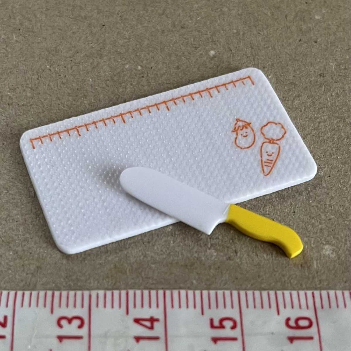 まな板 包丁 ミニチュア品 わたしもお料理できるもん リーメント ぷちサンプル 拍卖